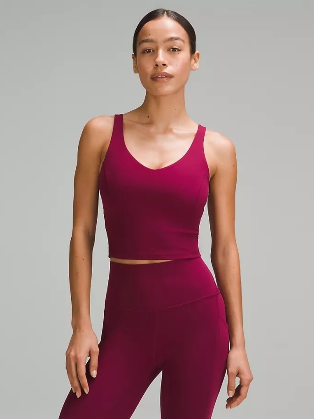 lululemon athletica V-Neck Align Tank Top C/D Cup - Deep Luxe